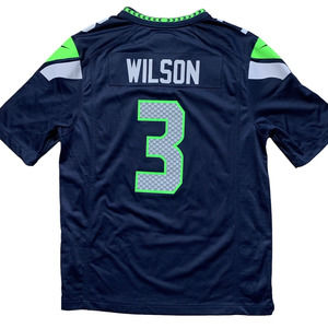 Seattle Seahawks Jersey Russell Wilson #3 Nike Authentic NFL On Field Men Large